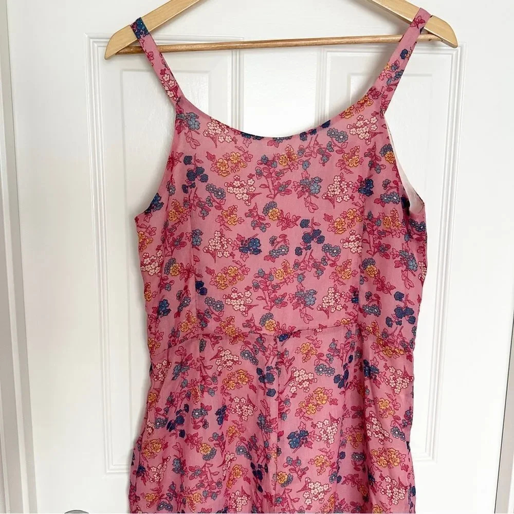 Monte the Label Wide Leg Pink Floral Keyhole Jumpsuit - Picture 7 of 11